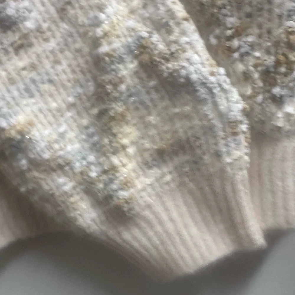 ❄️ NWT Hem & Thread Multicolor Textured Sweater - Picture 3 of 4
